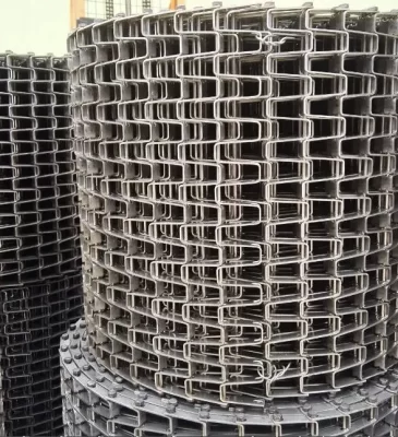 SS 316 Honeycomb Flat Wire Mesh Conveyor Belt